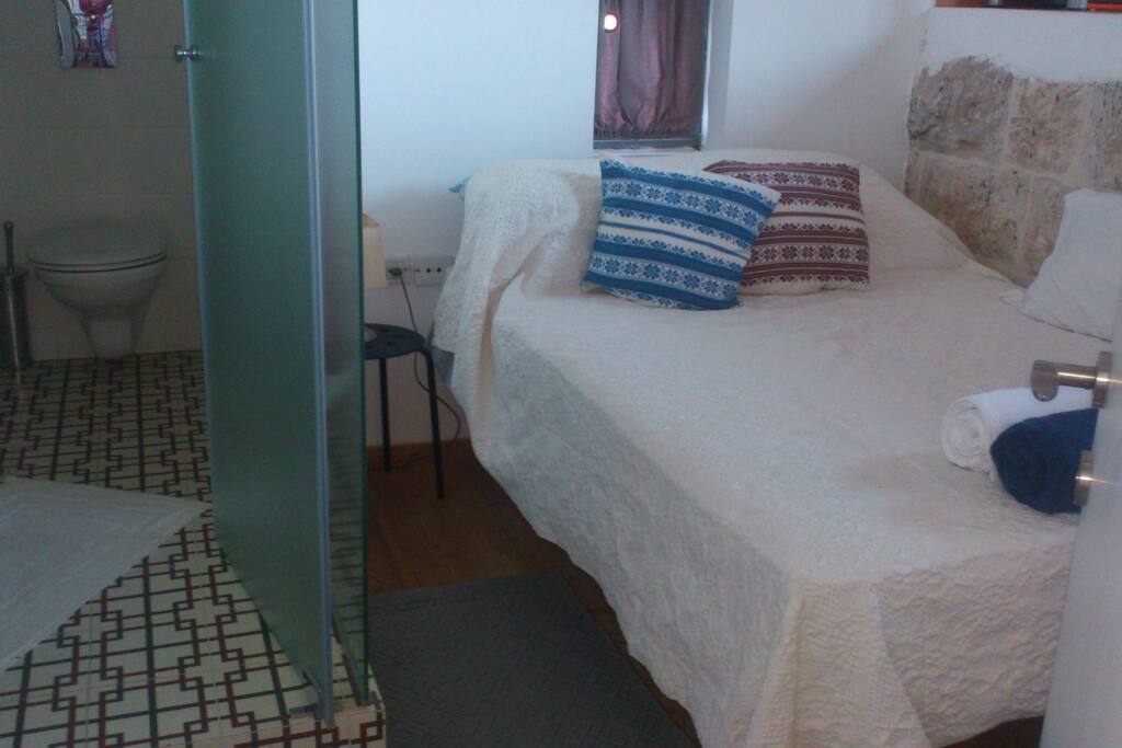 double bed, very good mattress