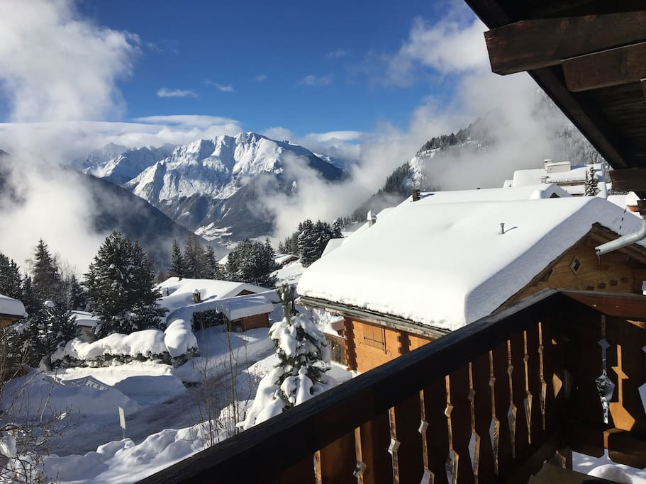 A spectacular view and sun all day on the balcony