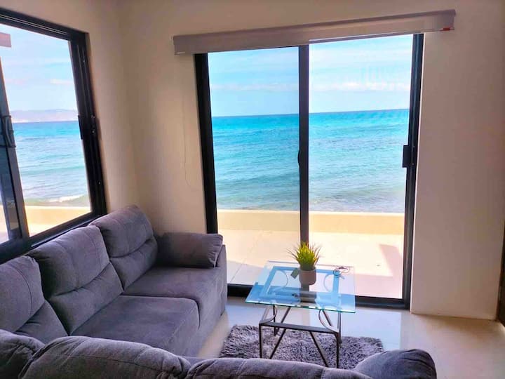 Vista al mar desde la sala de casa Arena.