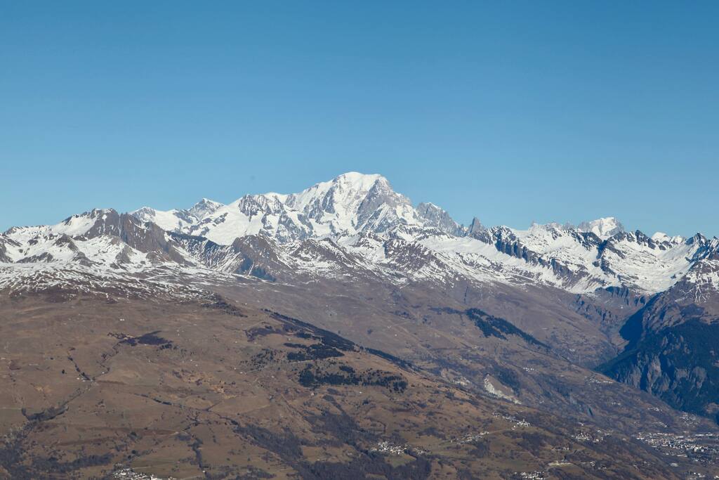 Vue du Mont-Blanc depuis l'appartement