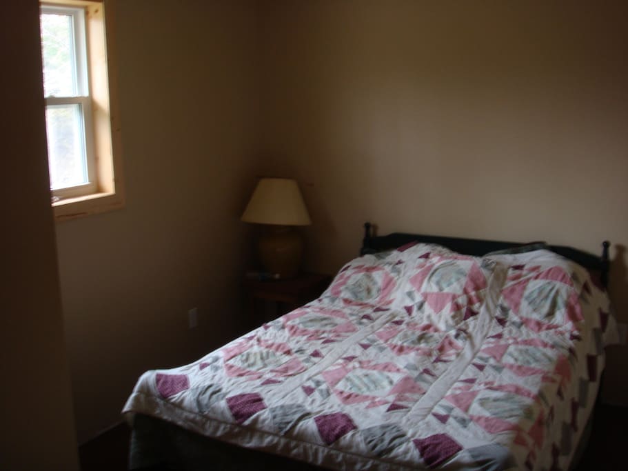 Bedroom-queen size bed