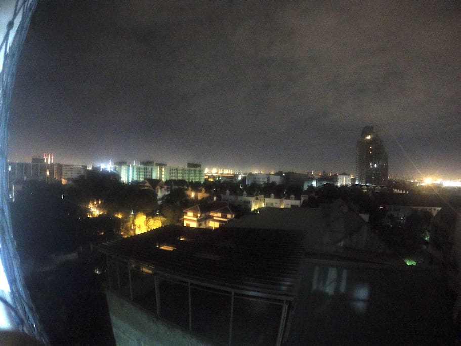 Let's see ! Nice view of BKK night at the balcony