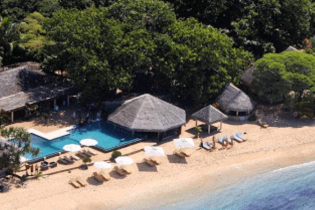 Calm waters and a beautiful private beach