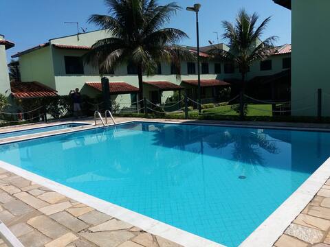 House in a gated condominium on martim de sá beach