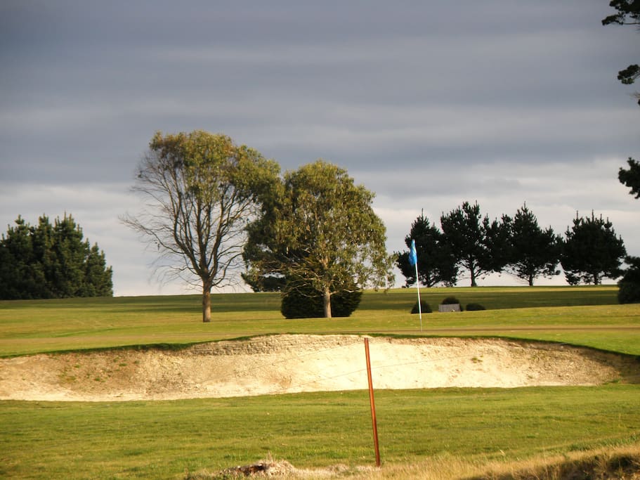 ... the golf course....