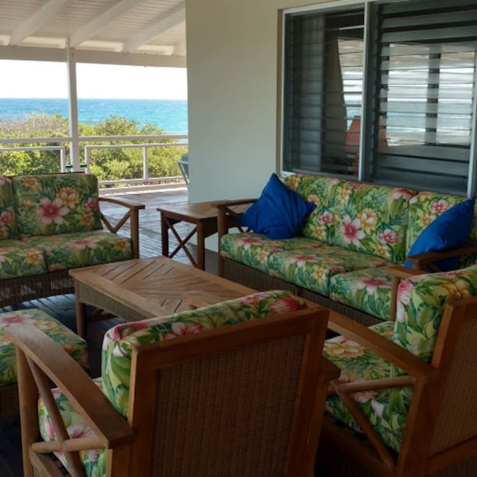 Another view of outdoor seating area