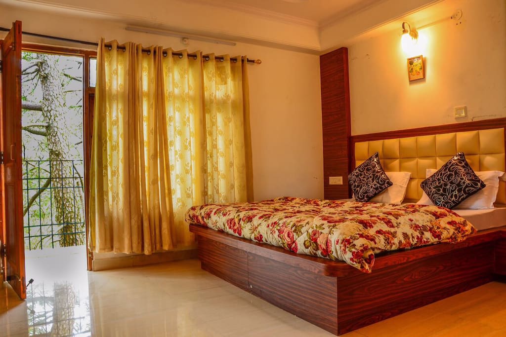 Master bedroom with balcony