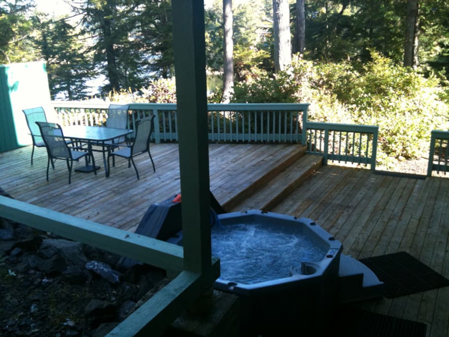 4 person hot tub after day at beach