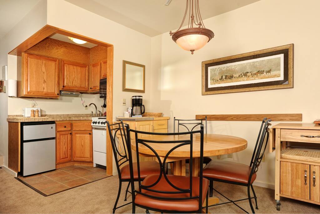 Enjoy your meals at the dining table