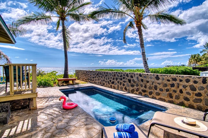 Lava Rock Beach House oceanfront oasis with pool