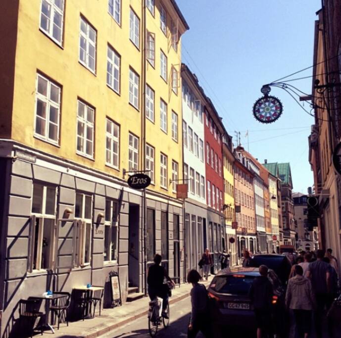 The street on a lovely summer day