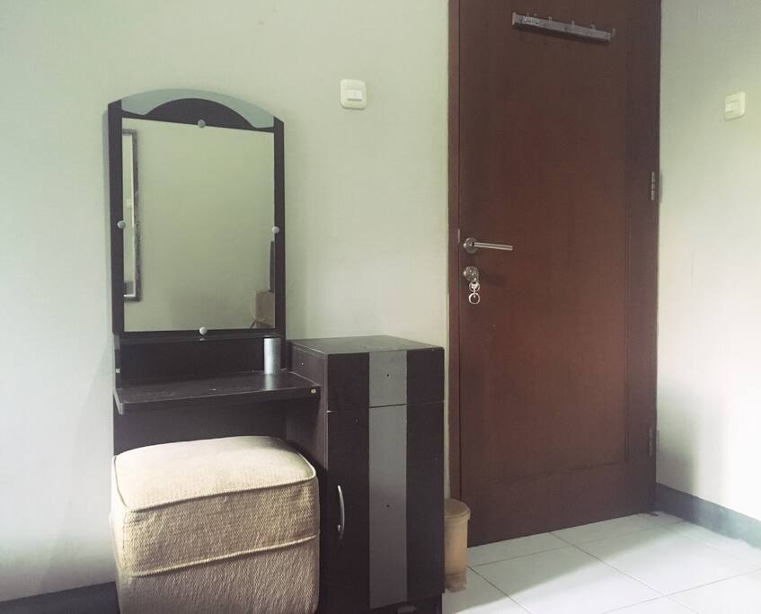 Dressing area.