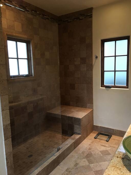 Master shower