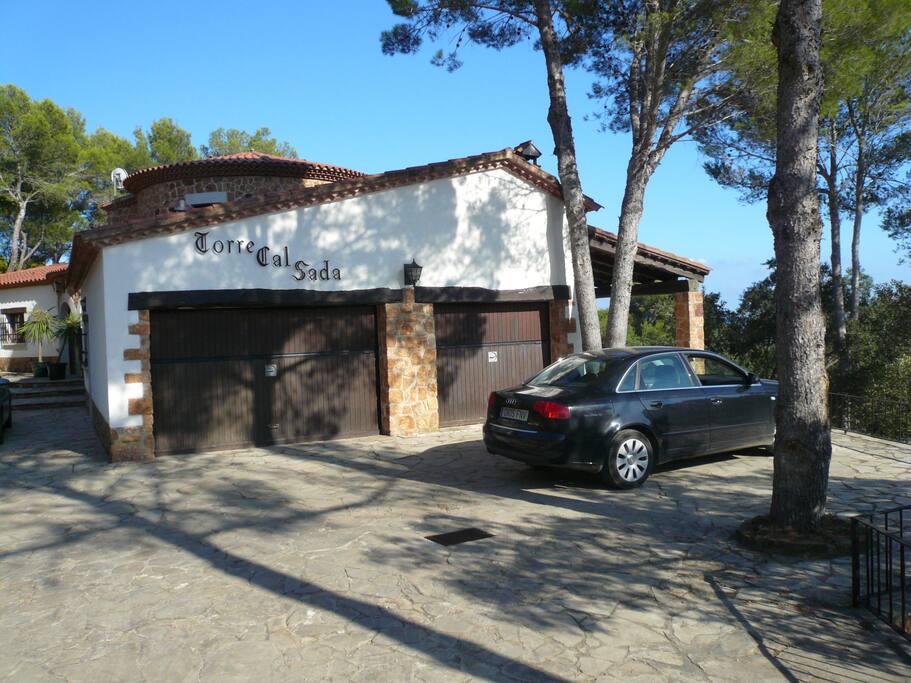 Private driveway and ample parking