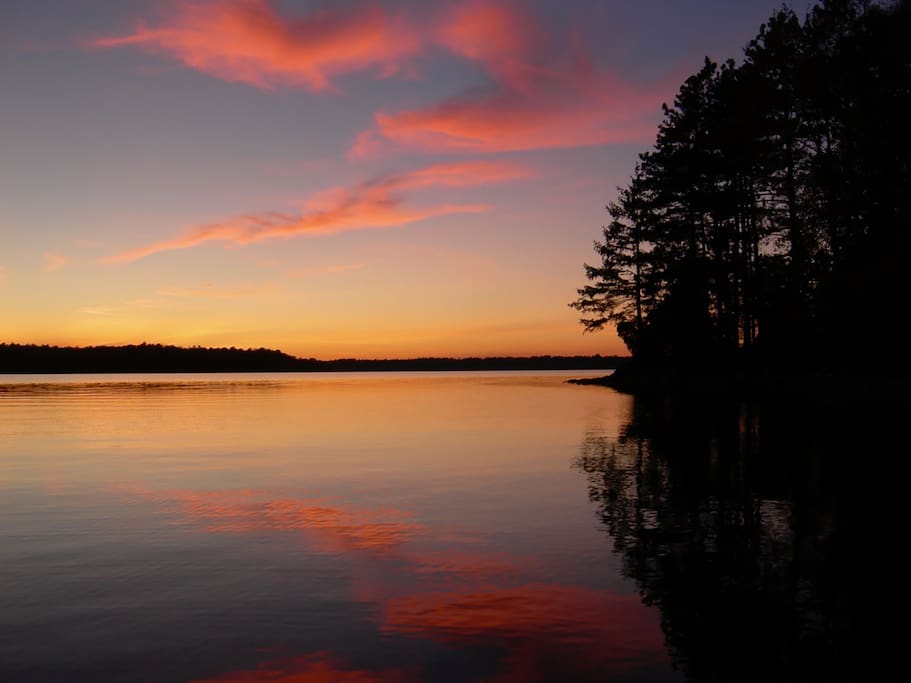 Grindstone Island: Big Rideau Lake at Sunset