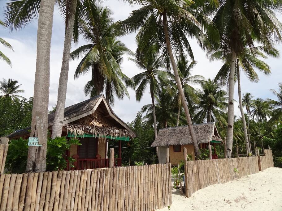 There are two small houses on my beach. You are interested in the one on the left. It is a bit bigger than the other one.
