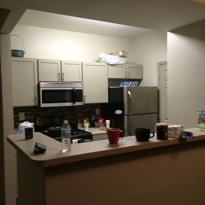 Stocked kitchen .