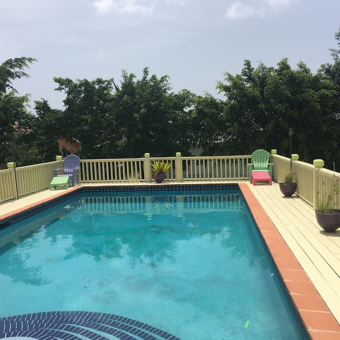 Large private pool