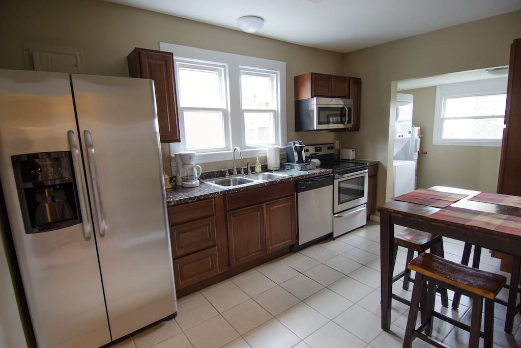 Kitchen with new cabinets and appliances