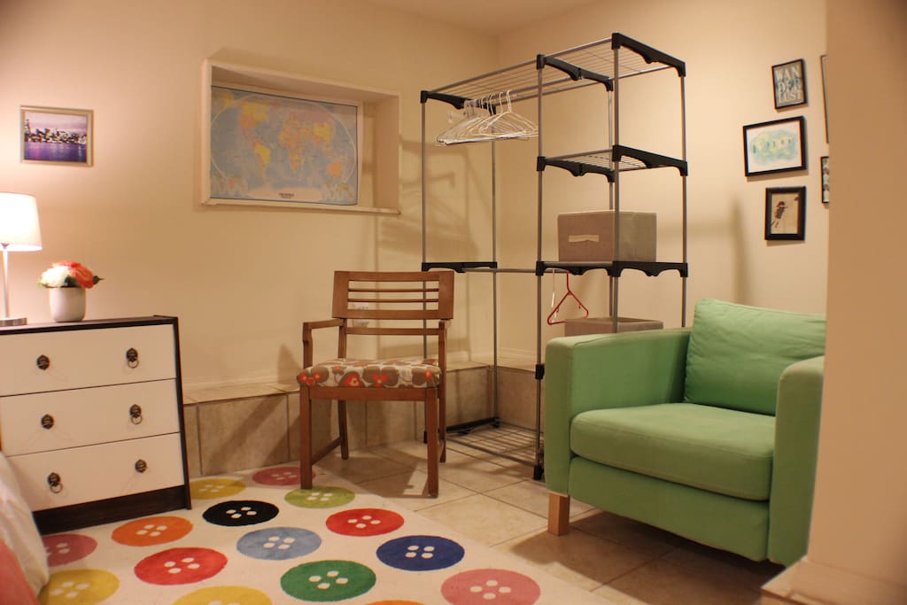 Guests have access to closet space