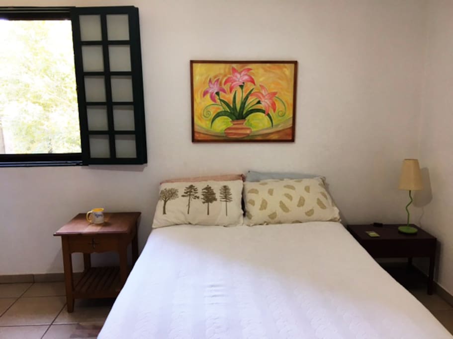 Double bed clean room