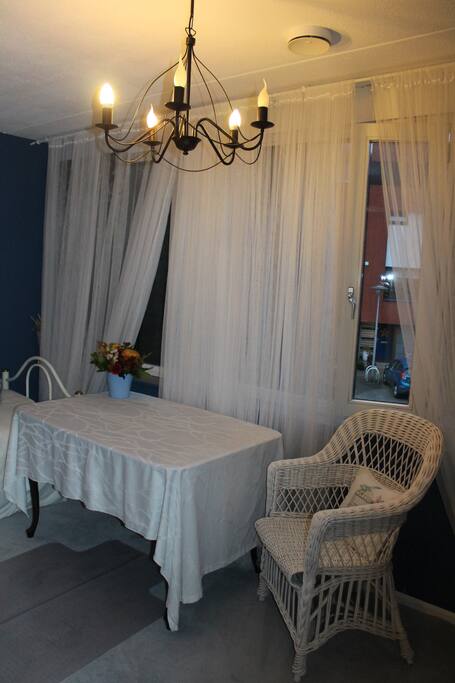 Very nice room in blue for one guest