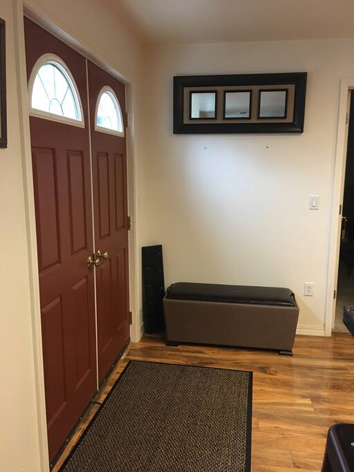 Double french door private entry