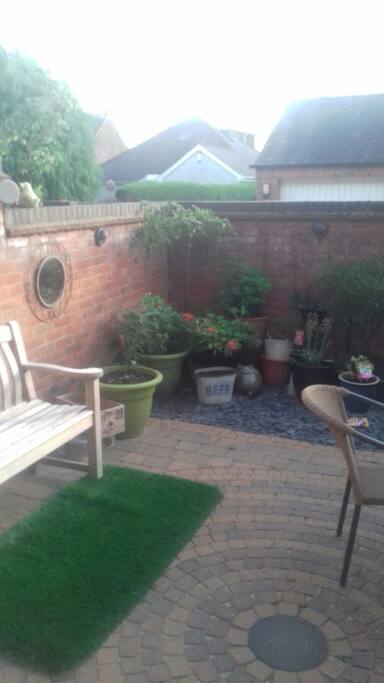 Relaxing walled garden