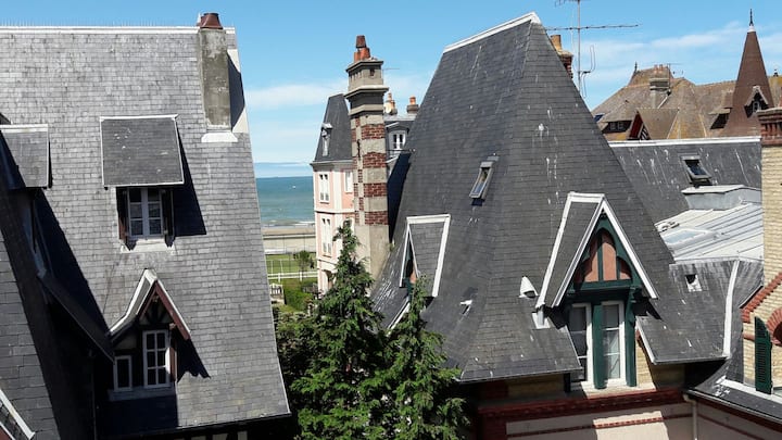 Charmant Appartement Vue Mer à Travers Les Villas - Trouville-sur-Mer
