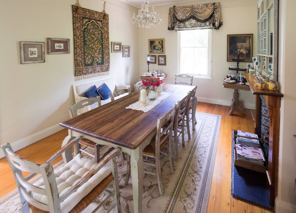 French detailed dining table