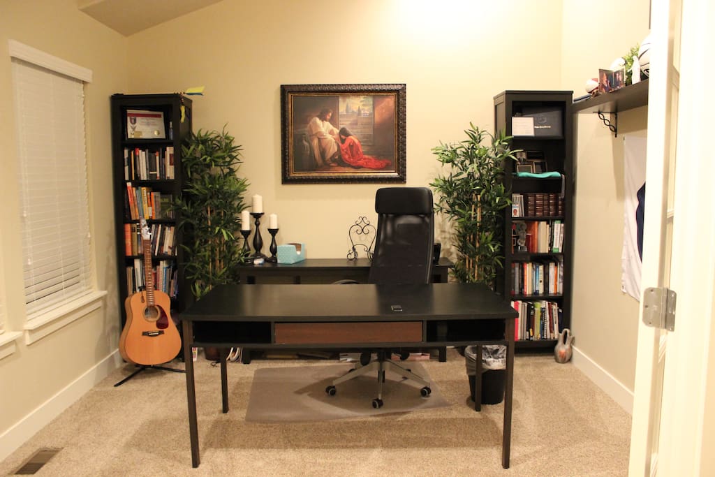 Home Office located at the front of the house by entry.