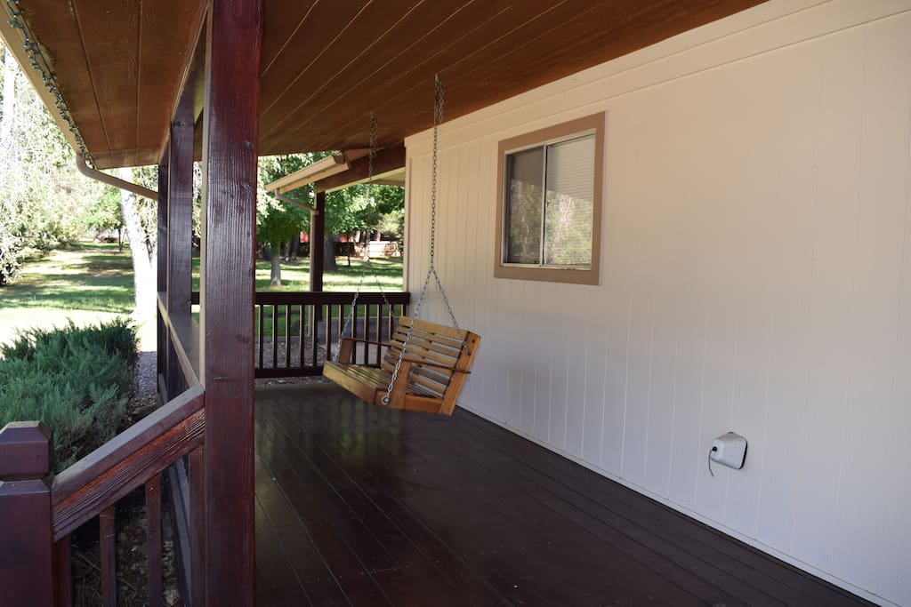 Swing on the porch swing and take a trip back in time.