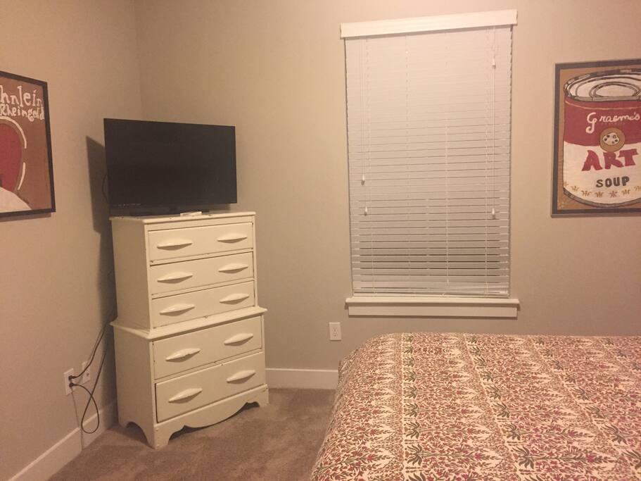 Dresser, TV with AppleTV