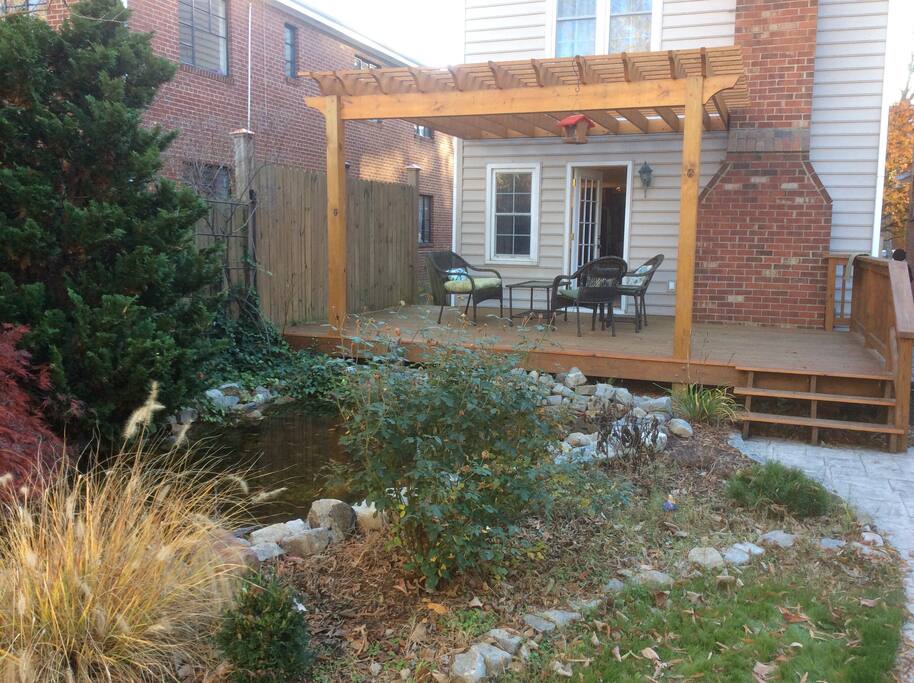 Back yard with side access and back door