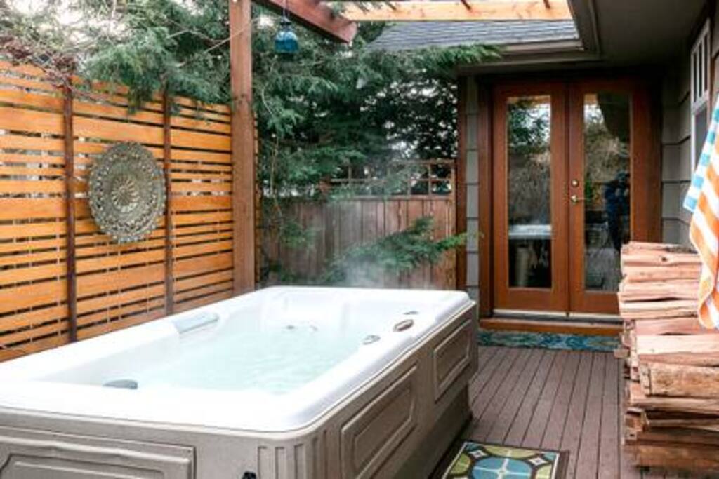 Relaxation=hot tub