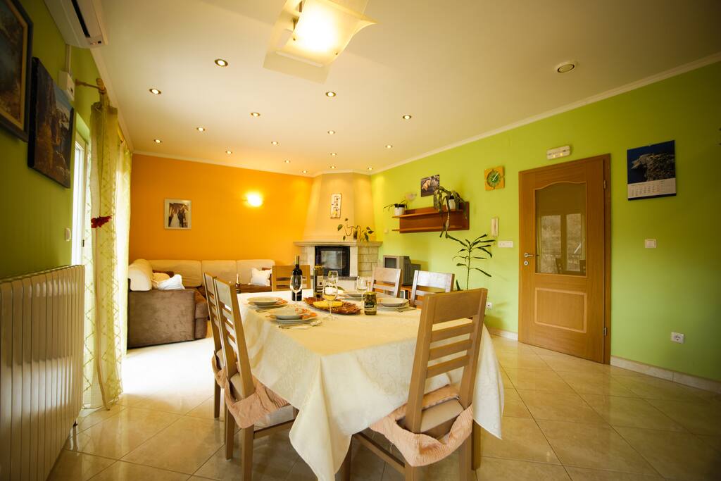 dining and living room