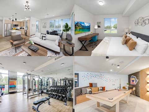 Modern 2B2B|Central OC|Pool & Spa|TVs in Every BR
