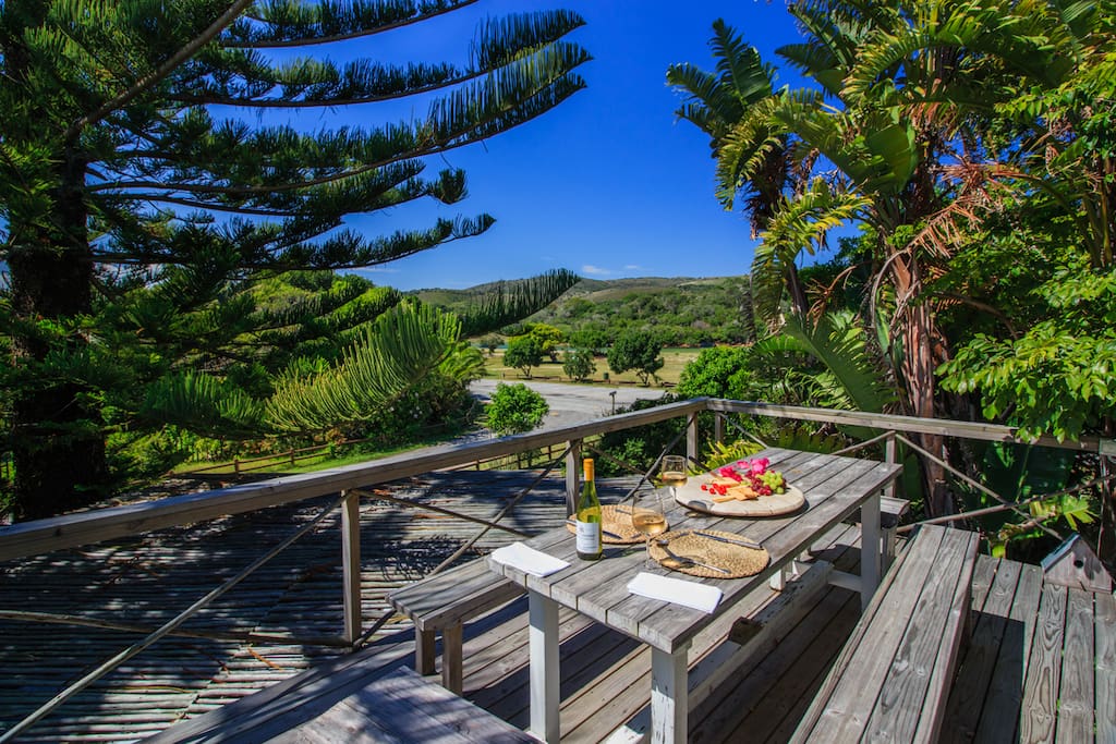 Super outside deck area where you can enjoy a breakfast or sun downers.