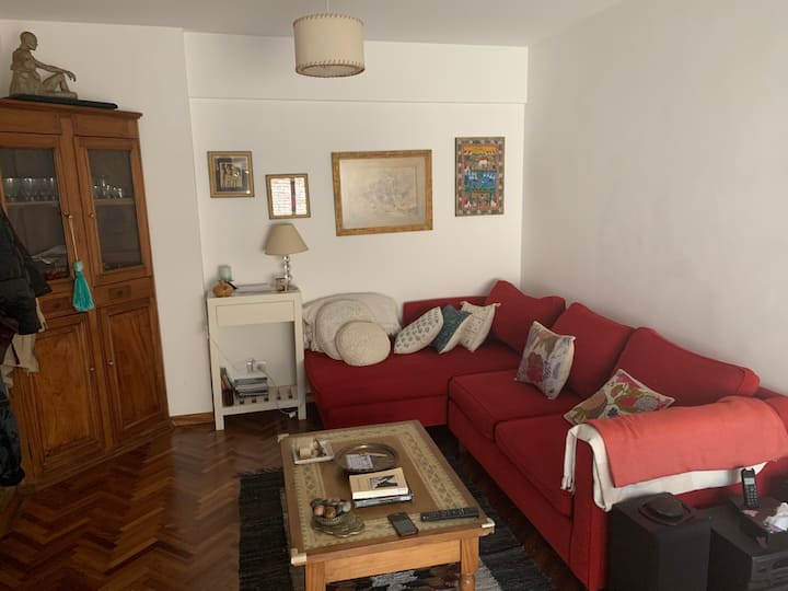 Departamento de 2 dormitorios con jardín en Martínez