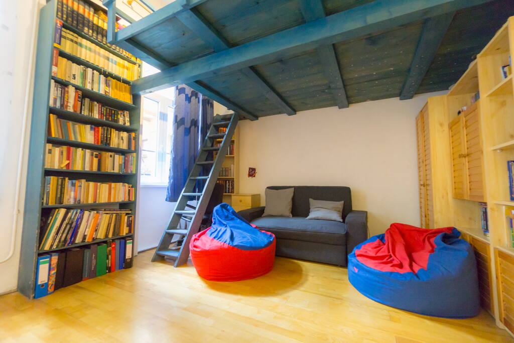 room with the mezzanine