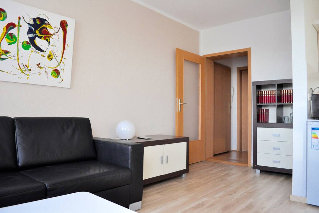 Wohnzimmer mit Schlafcouch