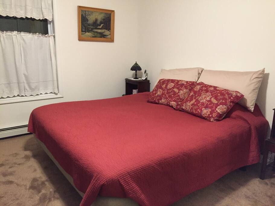 Incredibly comfortable king sized bed in your room