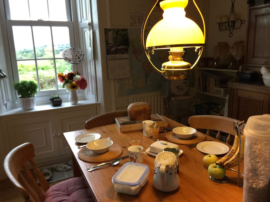 Enjoy your breakfast in our cosy Farm kitchen.