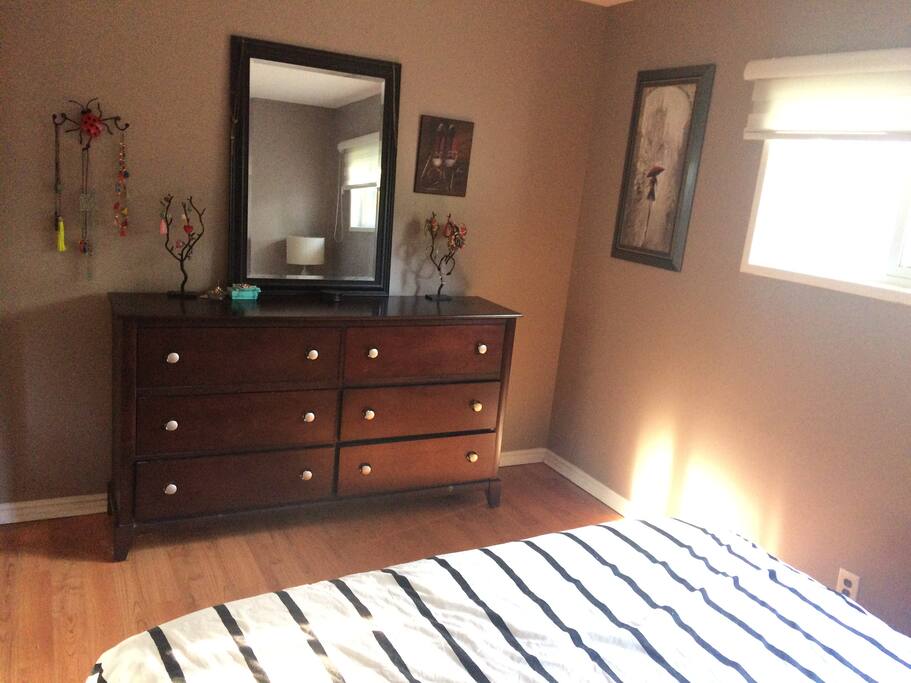 Chest of drawers in Main bedroom--two cleared out especially for you!