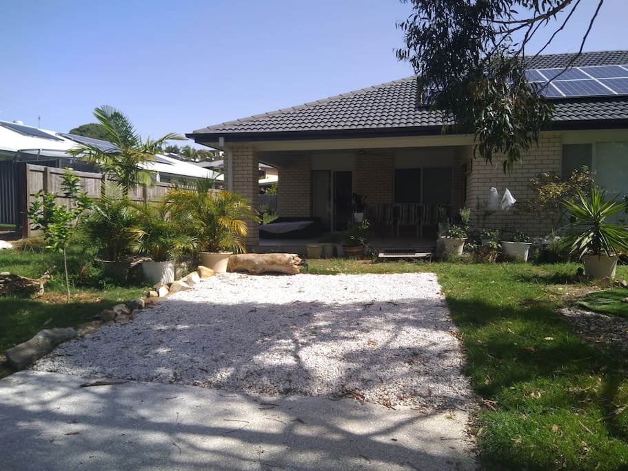 Guests driveway as seen from brushtail court