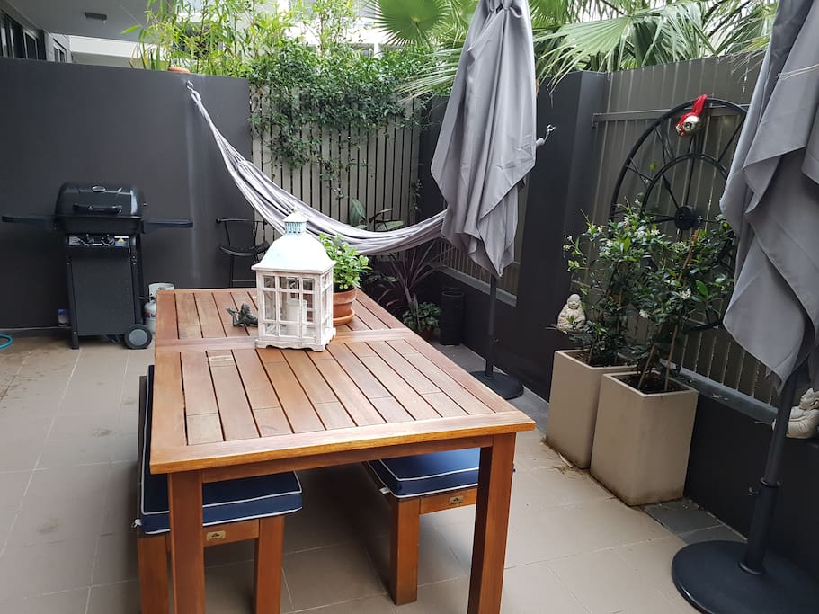 BBQ and outside living area