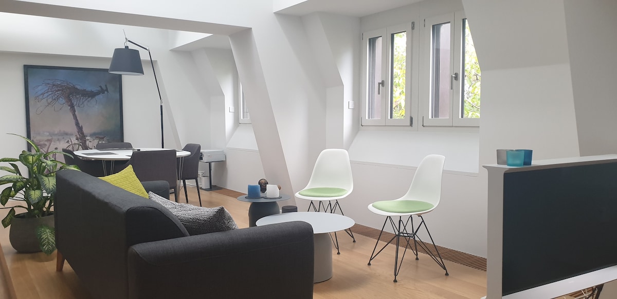 Top performing Airbnb: Attractive Loft Style Apartment in Central Zurich in Enge