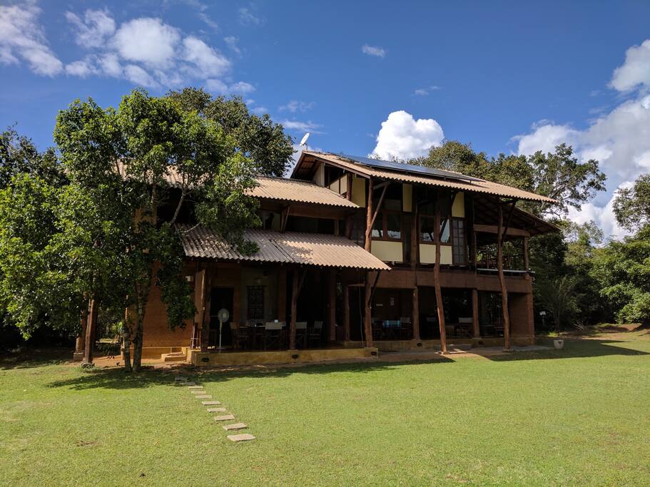 Front view of the villa