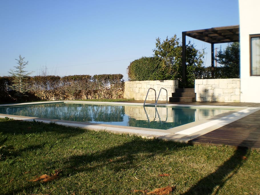 the swimming pool