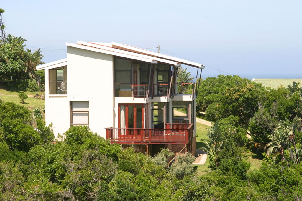 balconies with sea and bush valley views